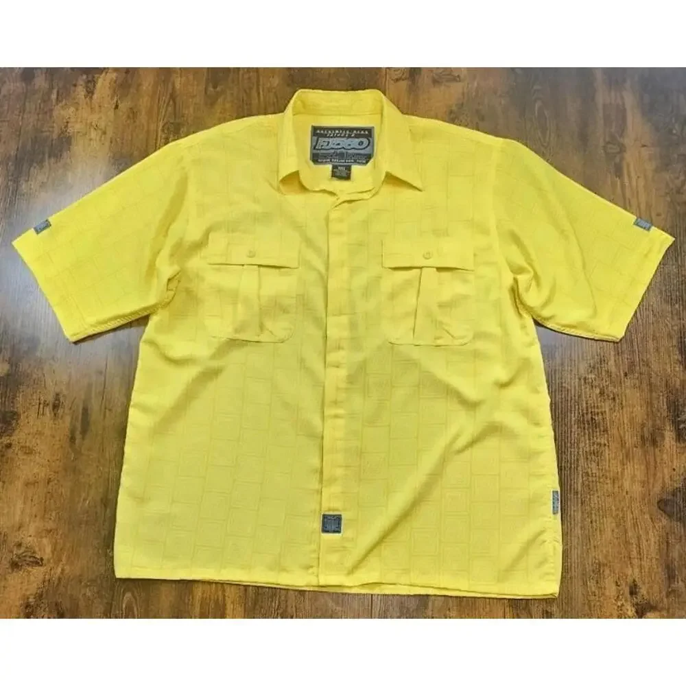 Vintage FJ 560 AOP Mens‎ 2XL Yellow Fat Joe Retro 90s Y2K Hip Hip Rap